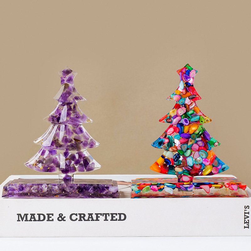 Crystal Chip Christmas Tree Ornament