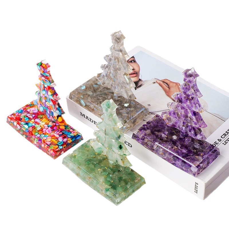 Crystal Chip Christmas Tree Ornament