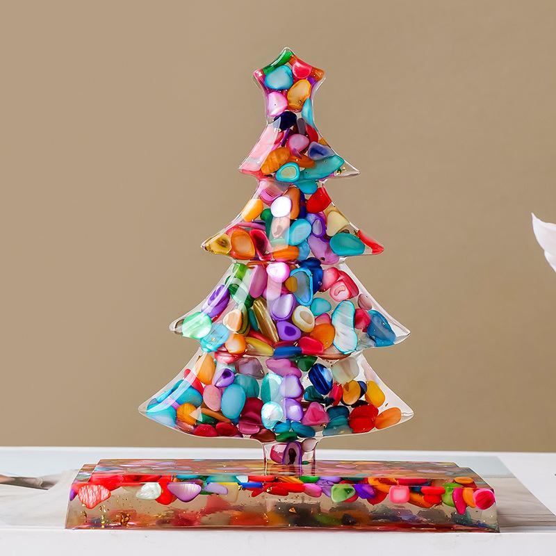 Crystal Chip Christmas Tree Ornament