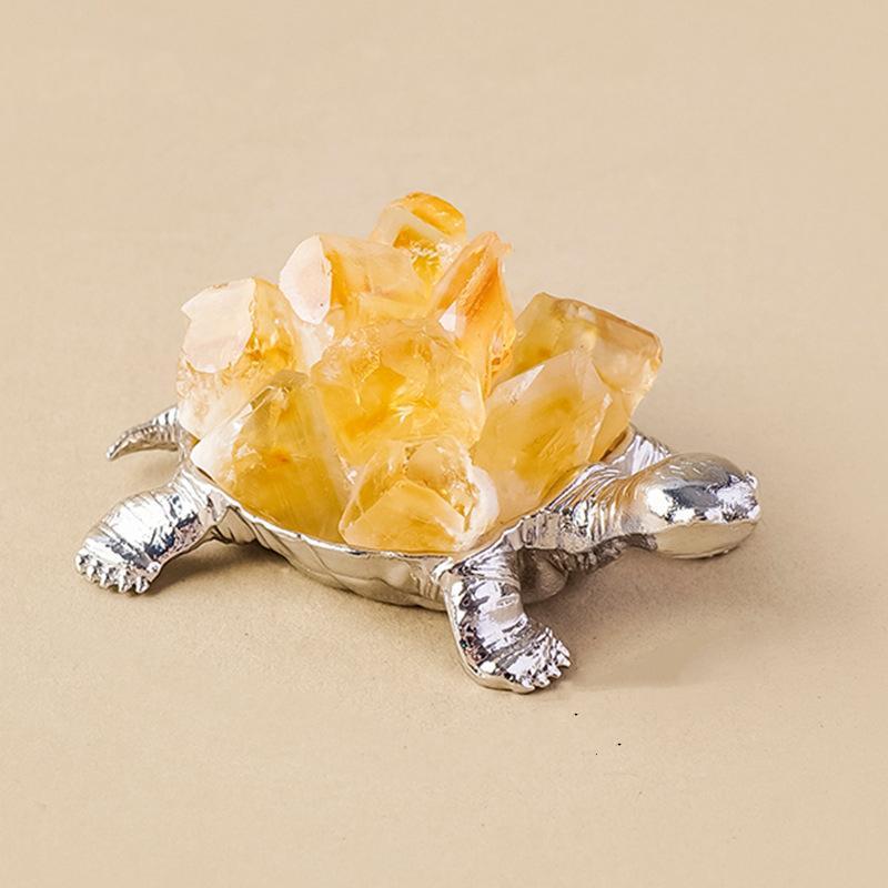 Natural Crystal Longevity Turtle Home Decor Ornament