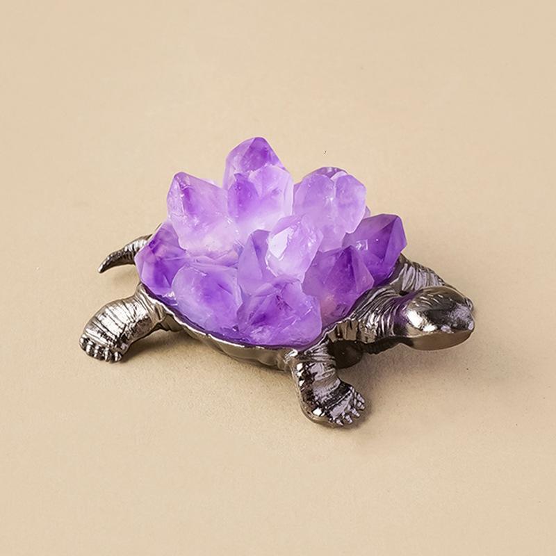 Natural Crystal Longevity Turtle Home Decor Ornament