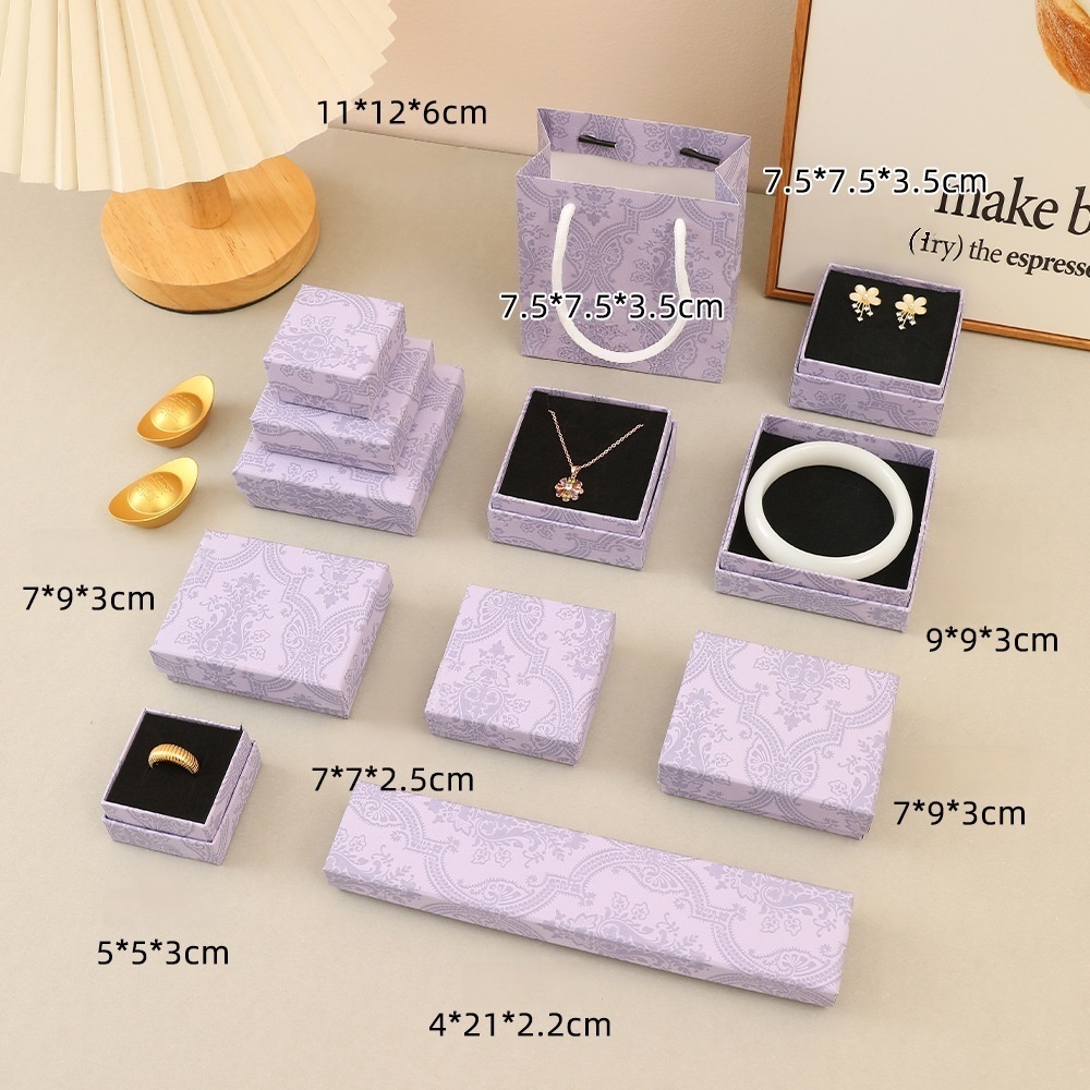 MYA4572--Classic enamel purple jewelry box packaging