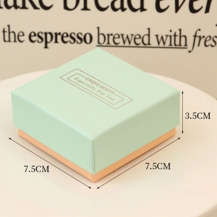 MYA4615--Exquisite mint green top and bottom cover jewelry packaging box