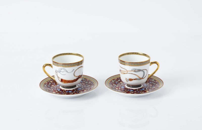 Oriental Horse Coffee Pair Cup