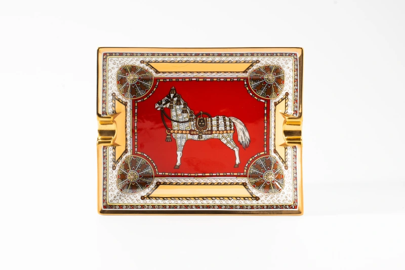 Oriental Horse Cigar Jar