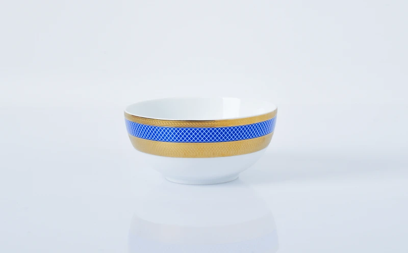 Golden Blue Tableware Set
