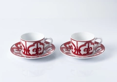Spanish balcony tea cup and dish set