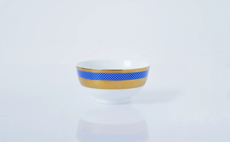 Golden Blue Tableware Set