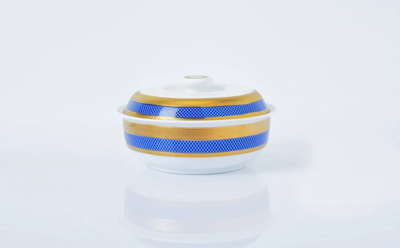 Golden Blue Tableware Set