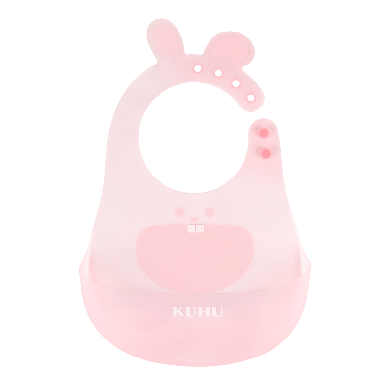 KUHU UltraThin Silicone Baby Bib - Waterproof, Easy to Clean, Adjustable - Ideal for Babies and Toddlers