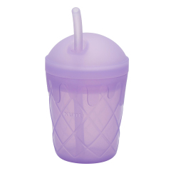 KUHU Ice Cream Silicone Straw Cup - Spill-Proof Straw Cup for Babies and Kids