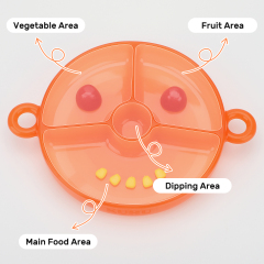 KUHU Mess-Free Feeding silicone baby plates for Babies & Toddlers - Handles, Suction Base, Perfect for Boys & Girls, silicone baby plates with suction