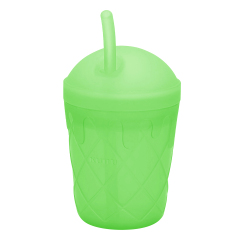 KUHU Ice Cream Silicone Straw Cup - Spill-Proof Straw Cup for Babies and Kids