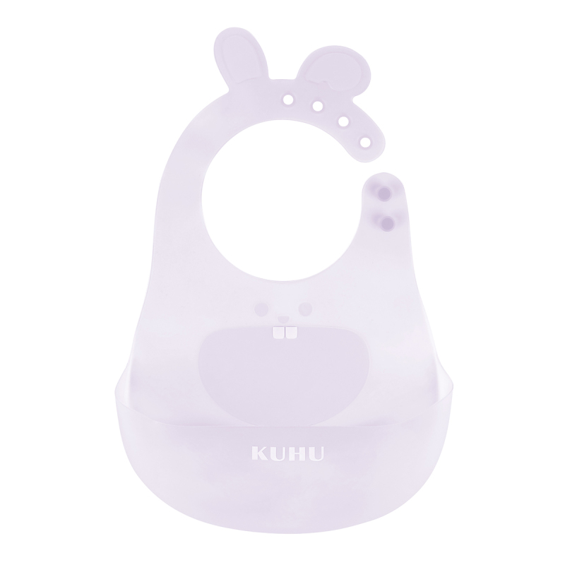 KUHU UltraThin Silicone Baby Bib - Waterproof, Easy to Clean, Adjustable - Ideal for Babies and Toddlers