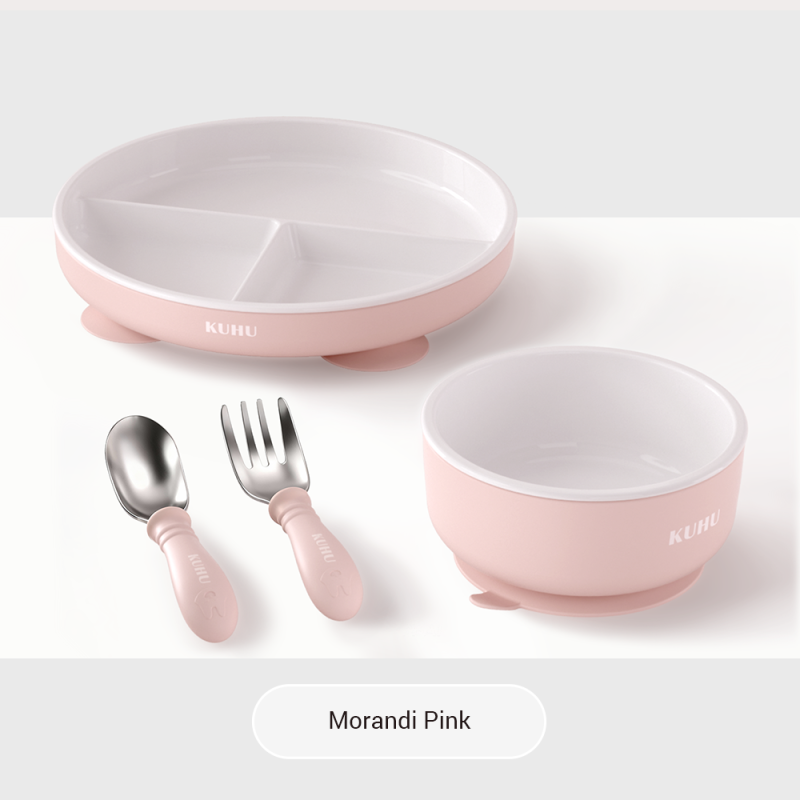 KUHU Ceramic + Silicone Baby Tableware– Stable, Safe, and Designed for Independent Feeding