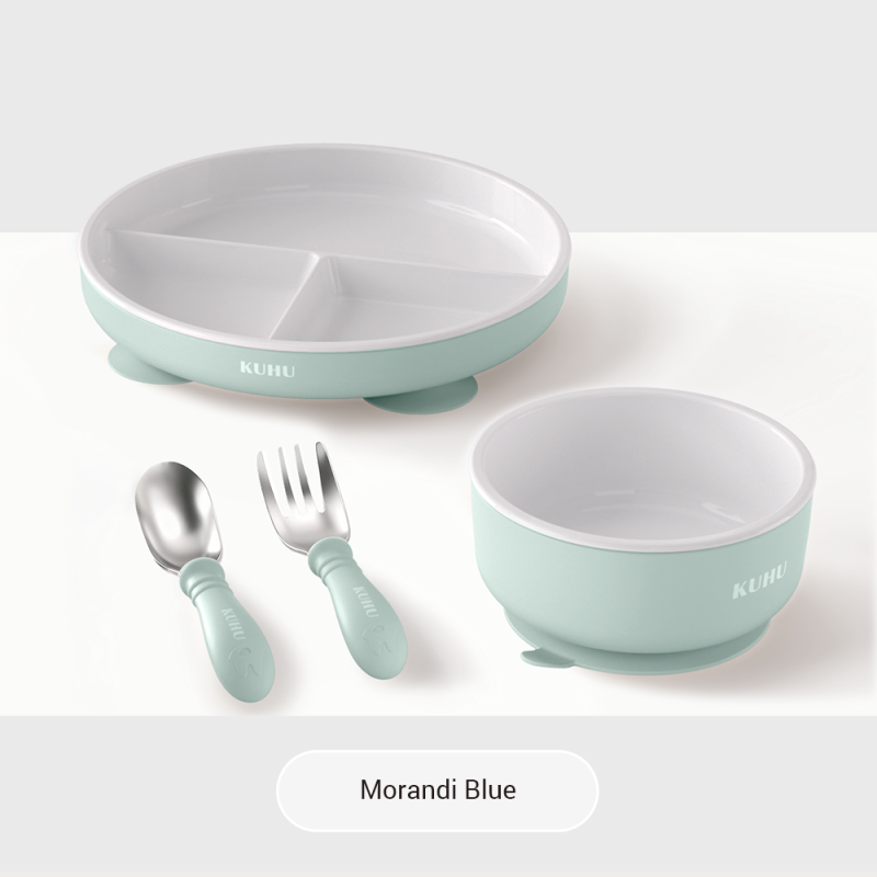 KUHU Ceramic + Silicone Baby Tableware– Stable, Safe, and Designed for Independent Feeding