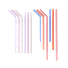 12-Pack Food-Grade Silicone Straw Set for Babies & Families