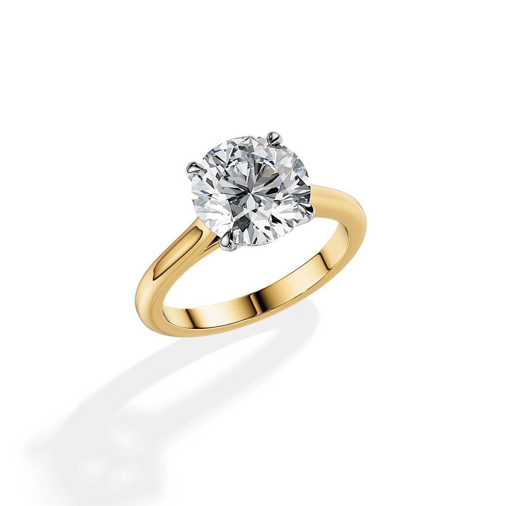 3 Carat Solitaire Diamond Ring Round Engagement Diamond Ring