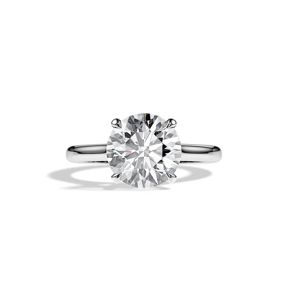 3 Carat Solitaire Diamond Ring Round Engagement Diamond Ring
