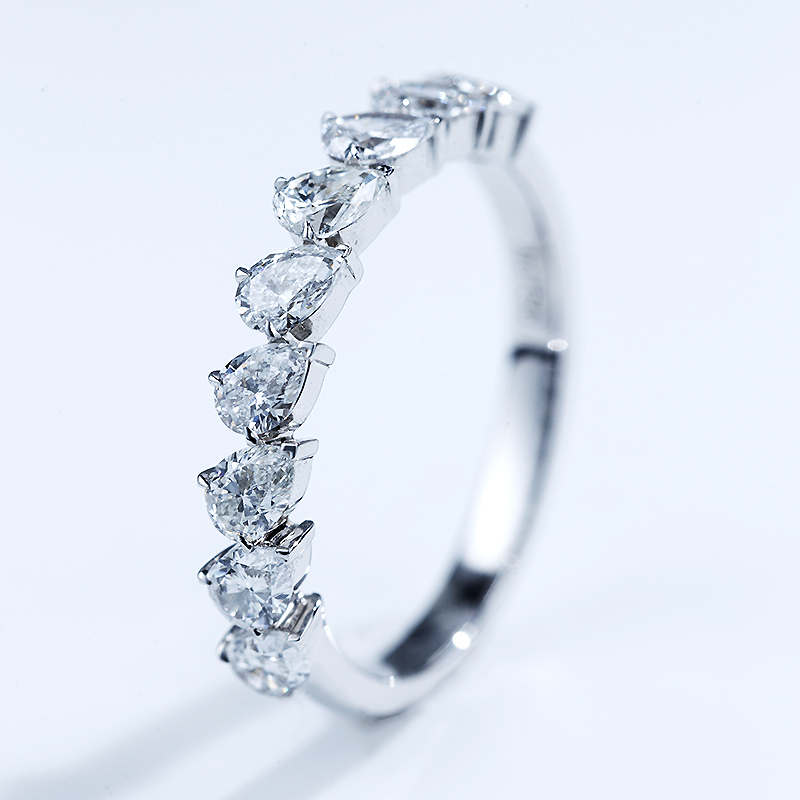 18k White Gold Diamond Ring Solitaire Engagement Diamond Ring