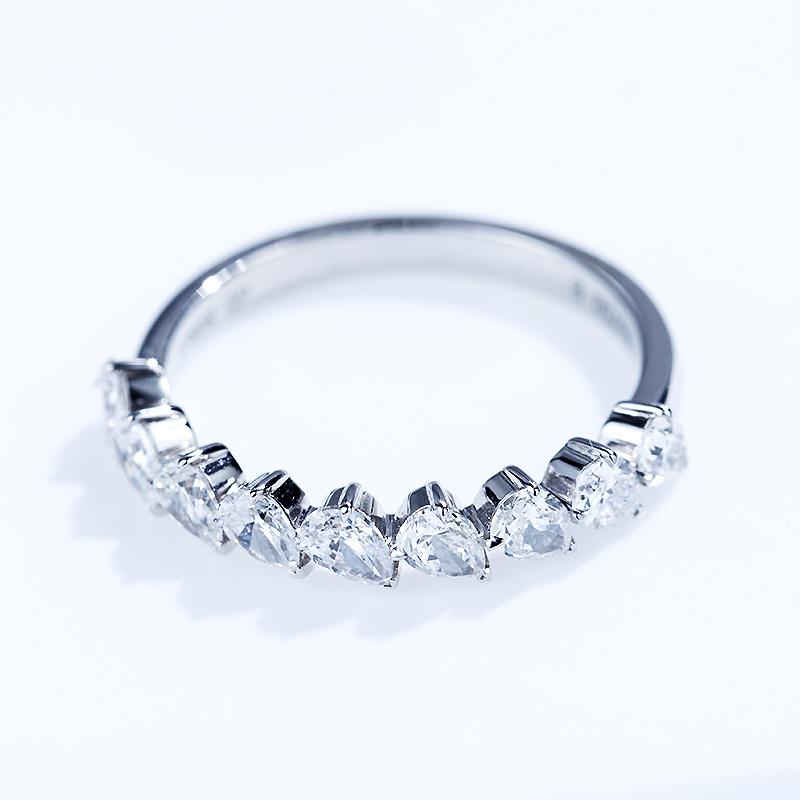18k White Gold Diamond Ring Solitaire Engagement Diamond Ring