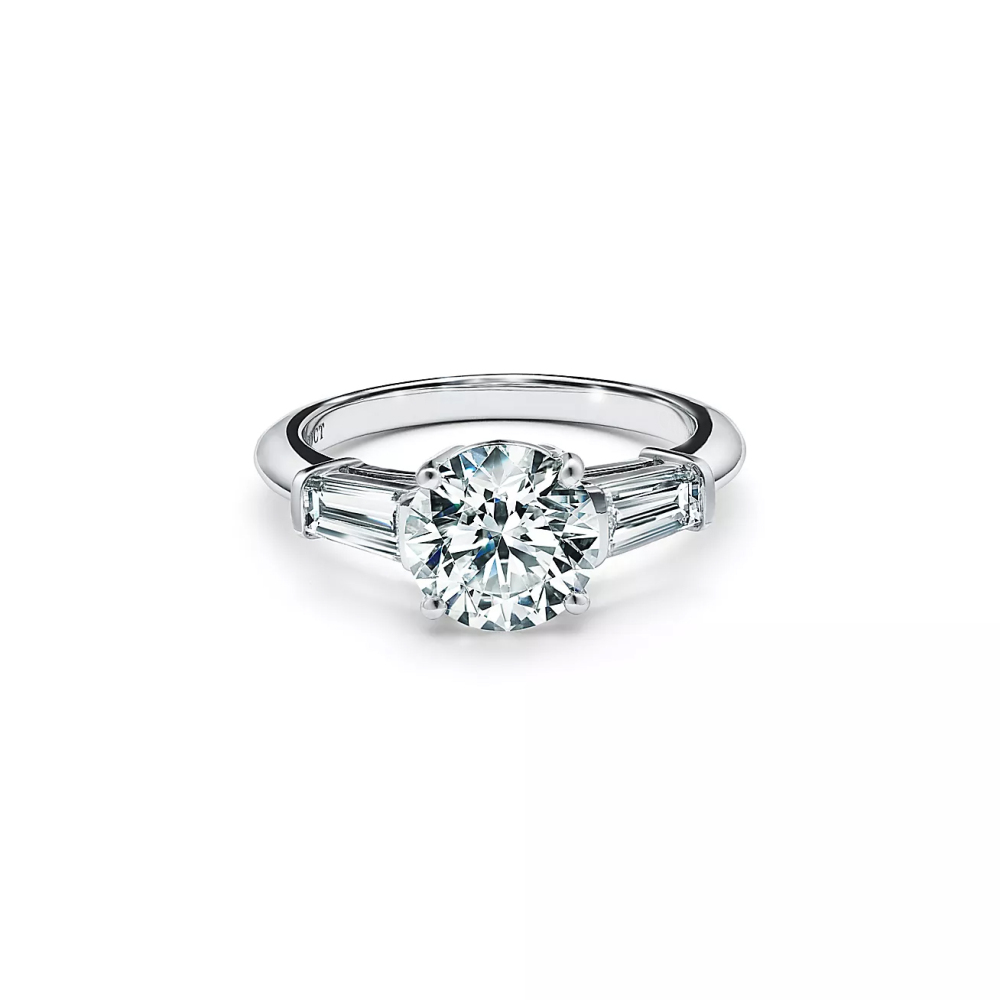 Three-Stone Emerald-Cut Diamond Ring