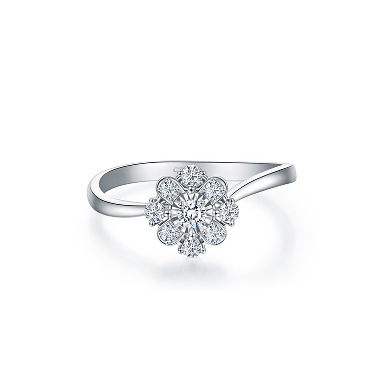Lab Grown Diamond 18K Gold Ring