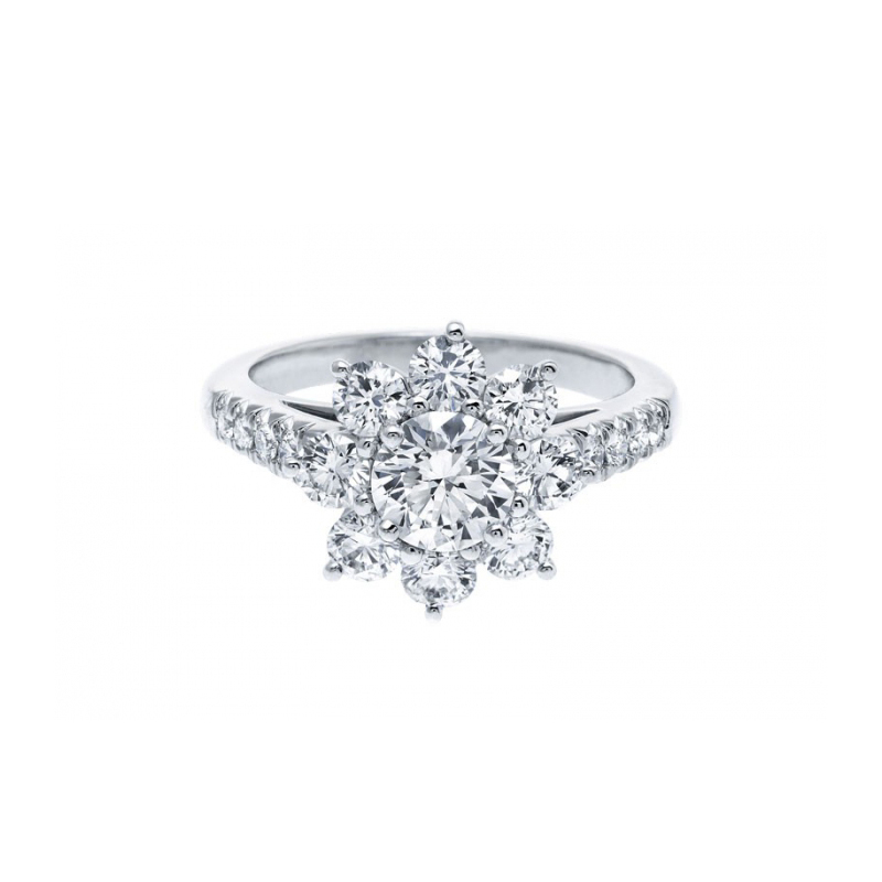 Sunflower-Inspired Diamond Ring