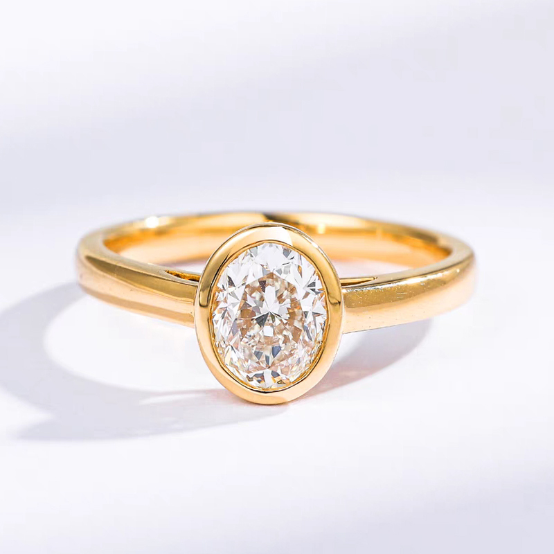 Oval Cut Lab Grown Diamond Ring