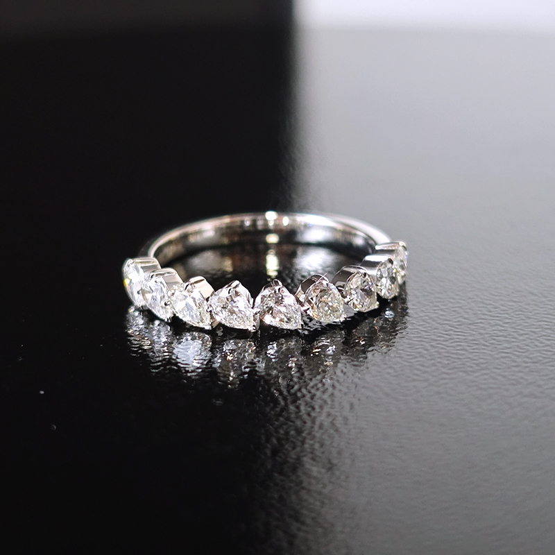 Pear-Shaped Eternity Band