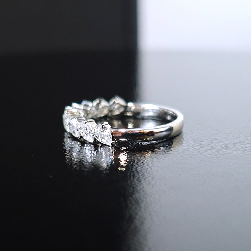 Pear-Shaped Eternity Band