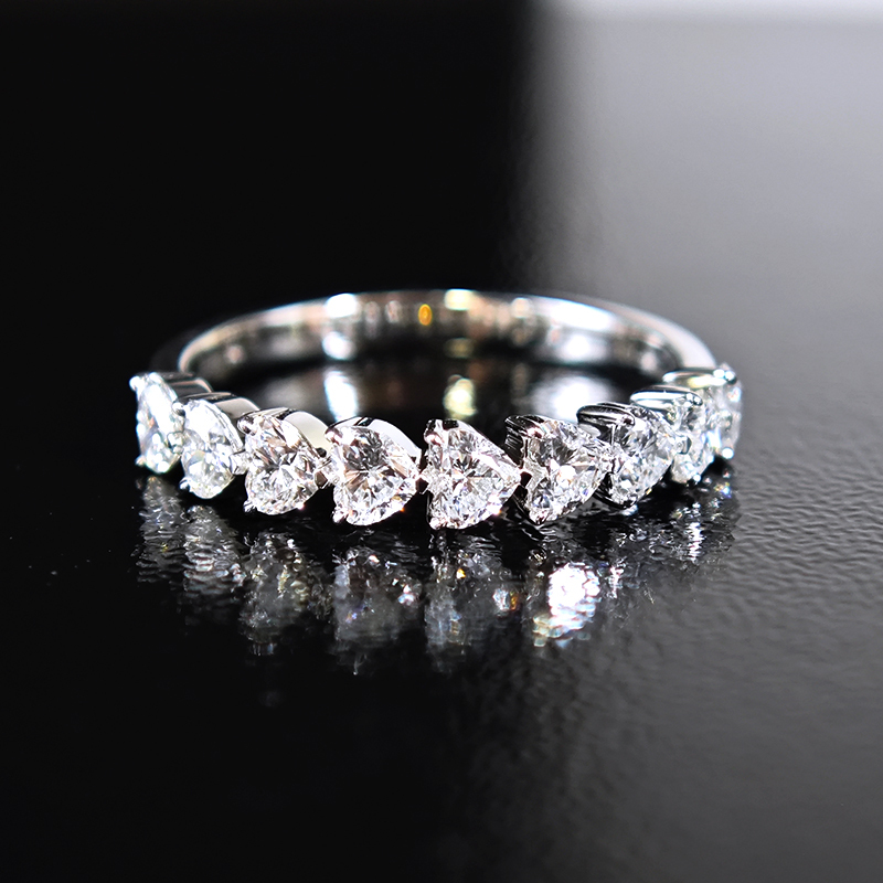 Heart-Shaped Eternity Band