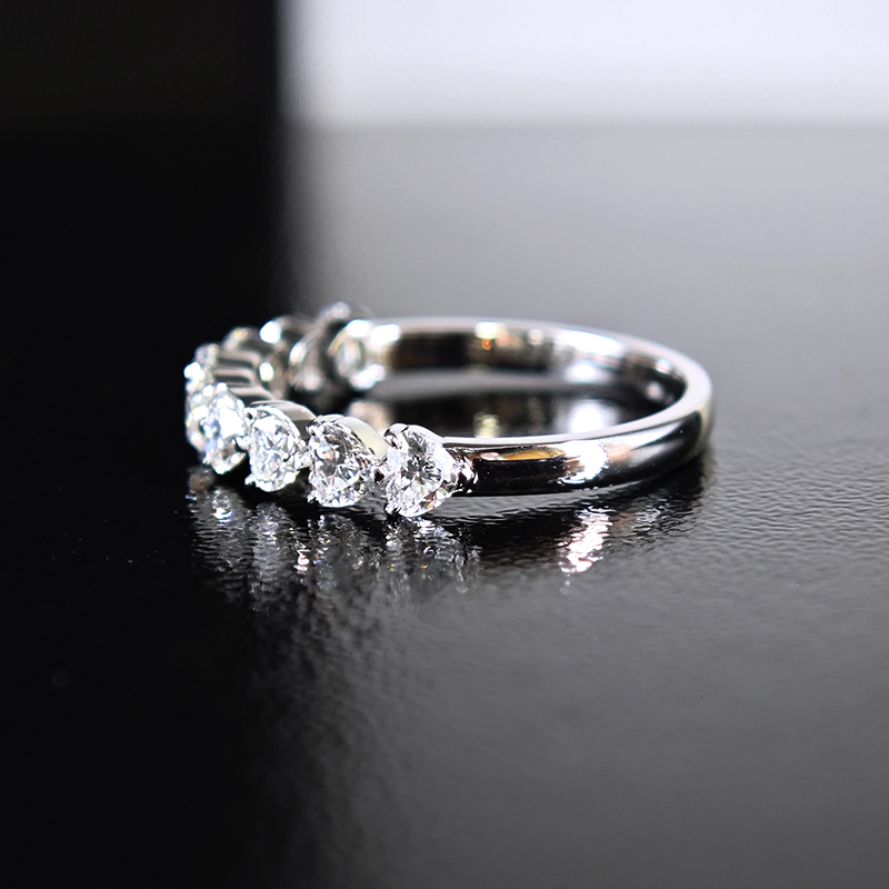 Heart-Shaped Eternity Band
