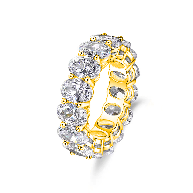 Oval-Cut Diamond Eternity Band