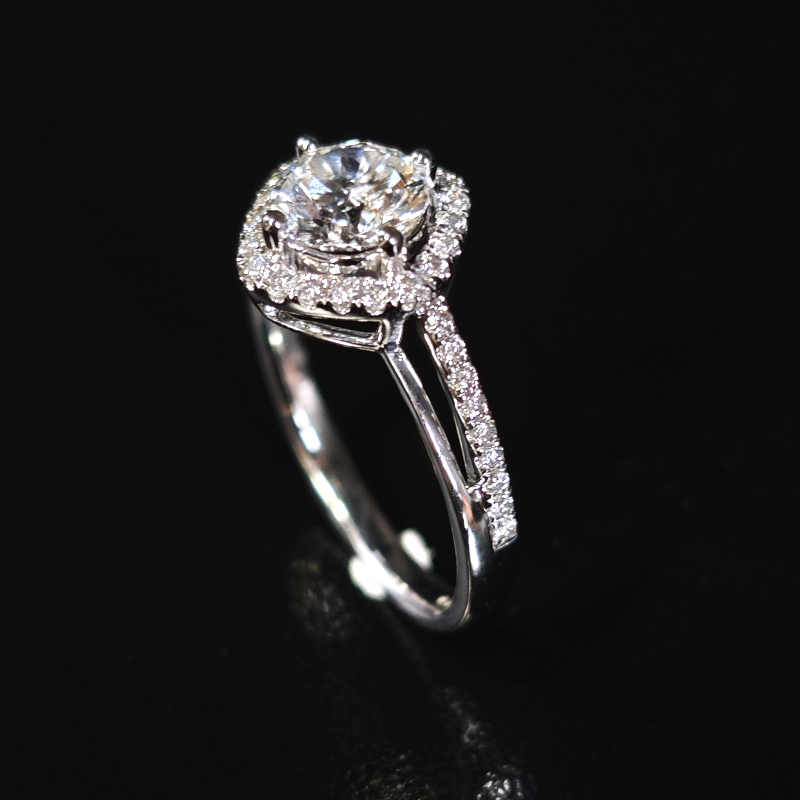 Cushion-Cut (Rounded Corners) Halo Lab-Grown Diamond Ring
