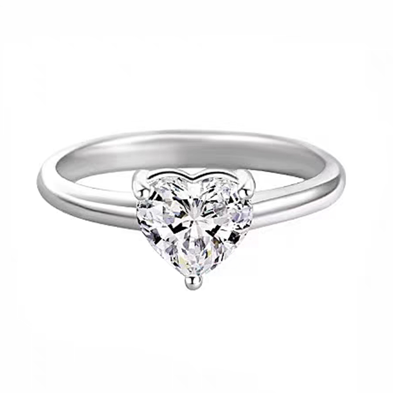 Heart-Cut Lab Grown Diamond Ring
