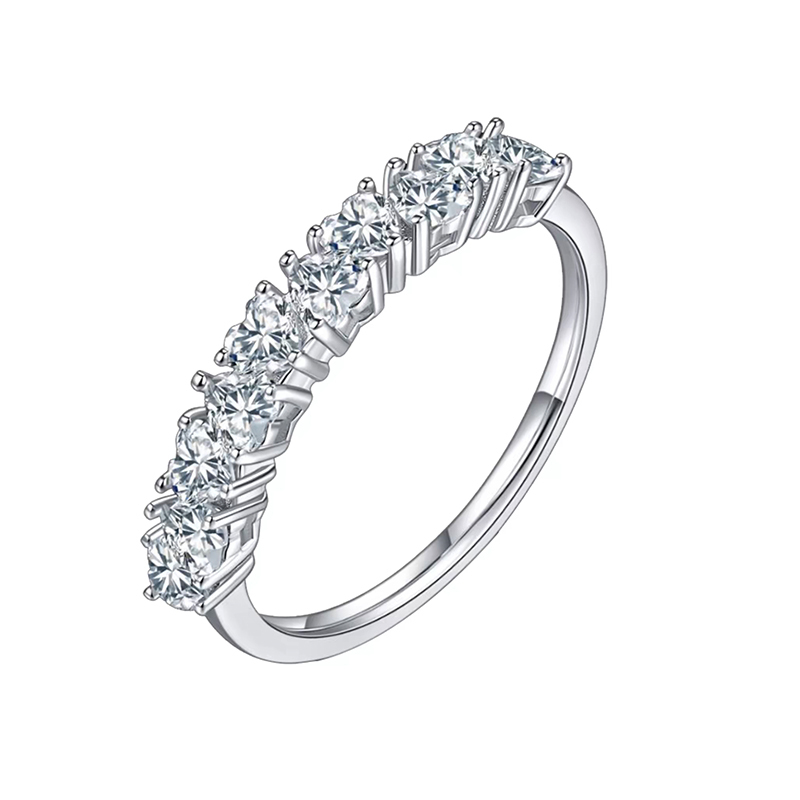 Heart-Shaped Eternity Band