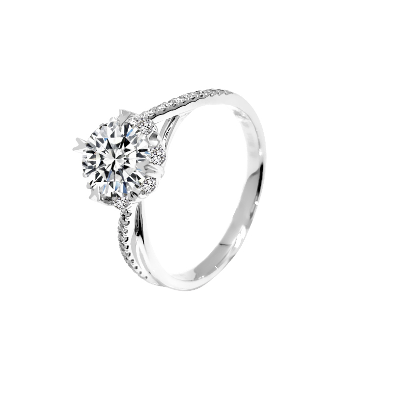 Crisscross Twisted-Band Lab-Grown Diamond Ring
