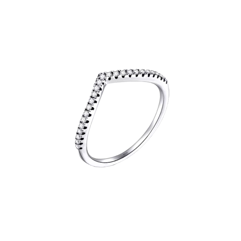 V-Shaped Eternity Band