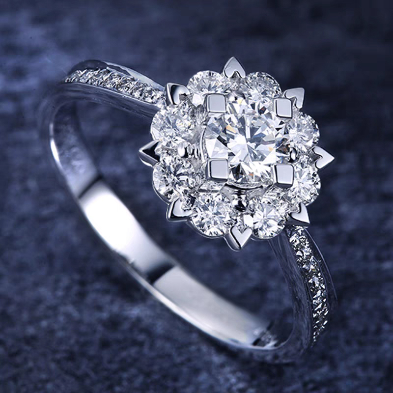 Starry Galaxy-Inspired Sparkling Diamond Ring