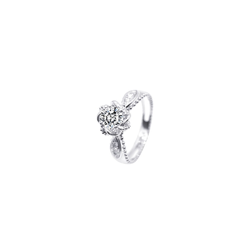 Rose Fountain-Inspired Lab-Grown Diamond Ring