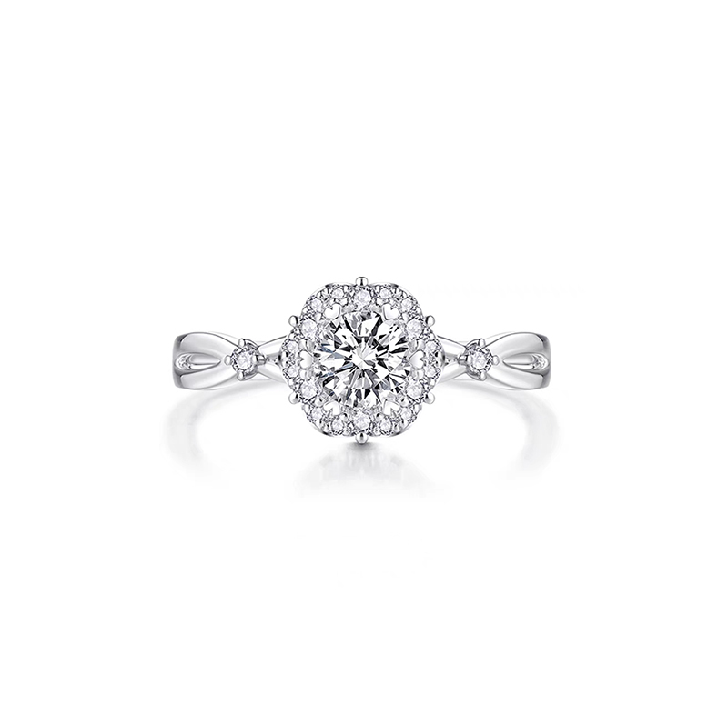 Flower Vine Bouquet-Inspired Diamond Ring