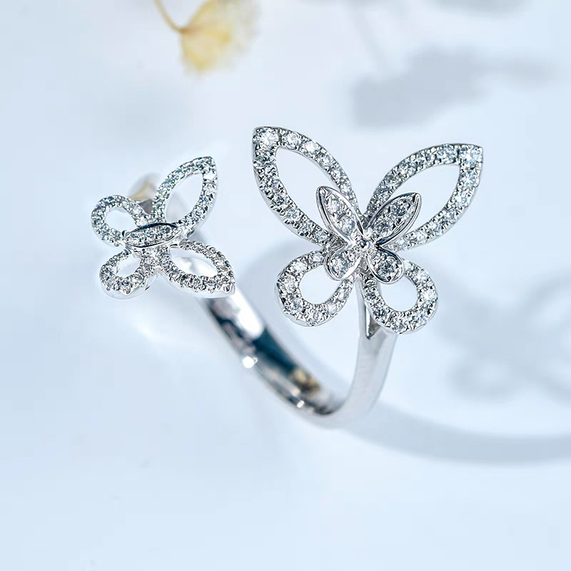 Butterfly-Inspired Lab-Grown Diamond Ring
