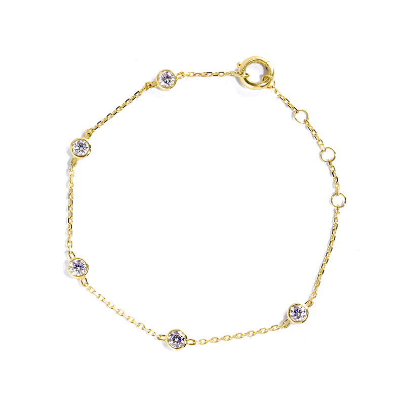 Bubble-Inspired Diamond Brecelet