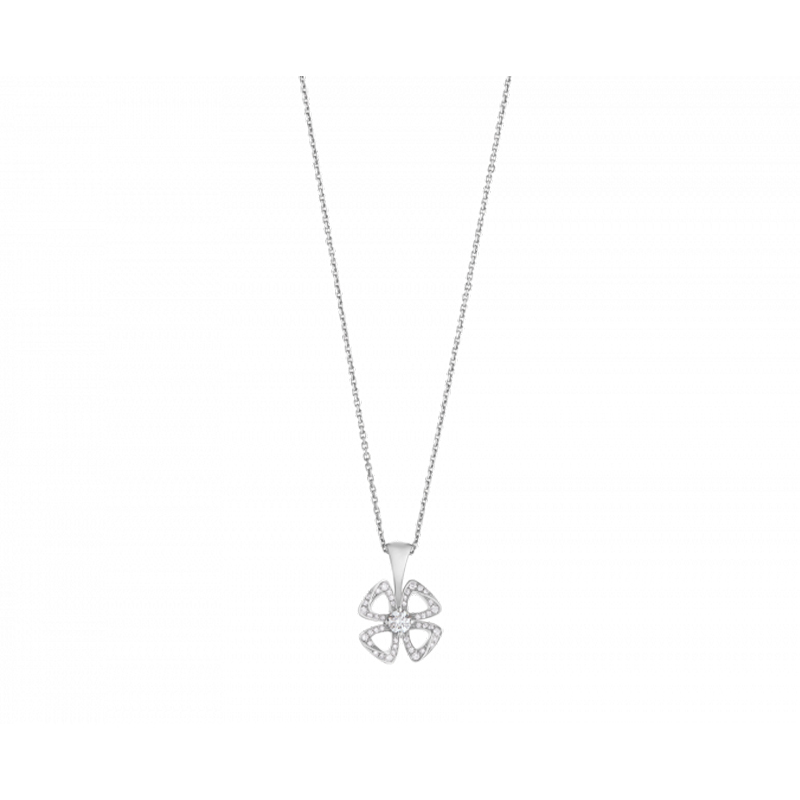 Four-Leaf Clover-Inspired Lab-Grown Diamond Necklace