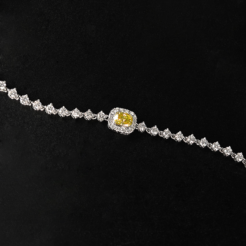 Bubble-Inspired Pave Diamond Bracelet