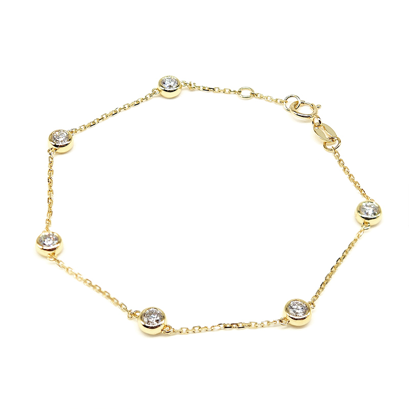 Bubble-Inspired Diamond Bracelet