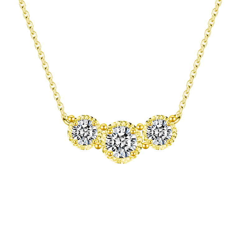 Three-Round Diamond Necklace