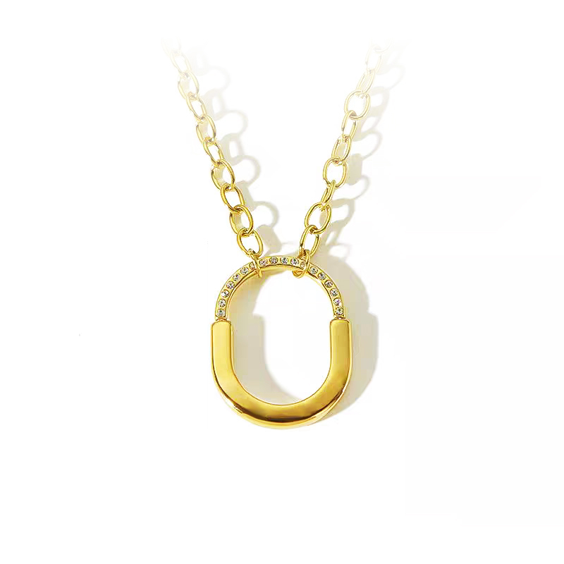 Lock-Inspired Diamond Necklace