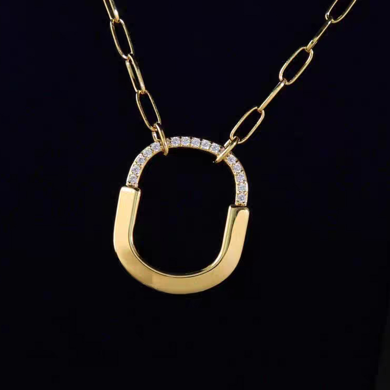 Lock-Inspired Diamond Necklace